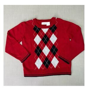 Kids R Us Vintage Kids Boys 3T Sweater Christmas Holiday Red Crewneck Pullover